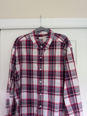 Hawker Rye Men's Red & Blue Plaid Button-Down Shirt